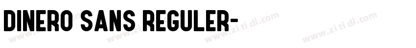 DINERO SANS REGULER字体转换